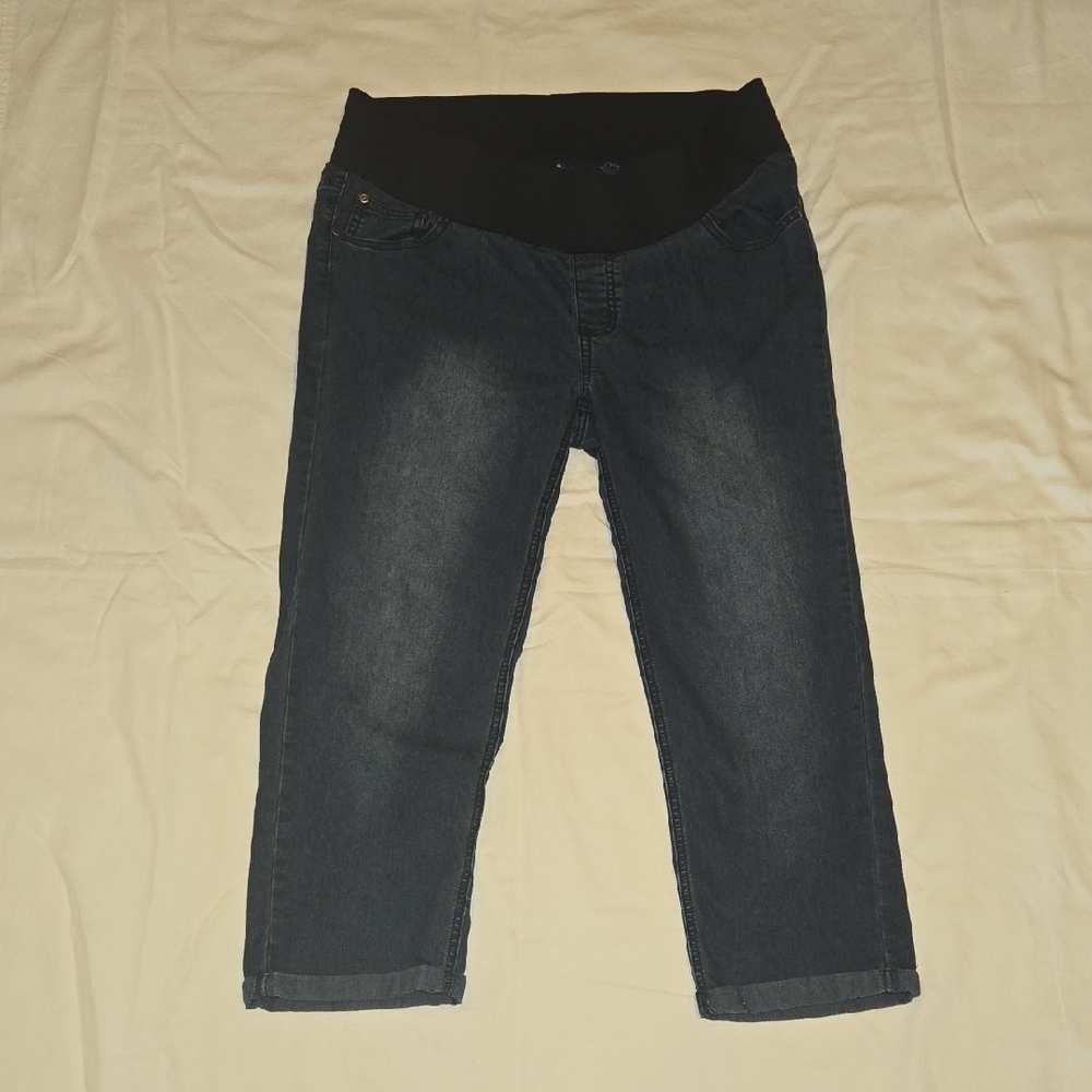 Women's Maternity Crop Denim Jeans